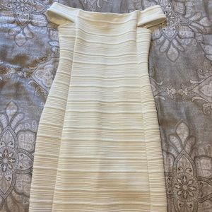 Off-the-Shoulder White Dress